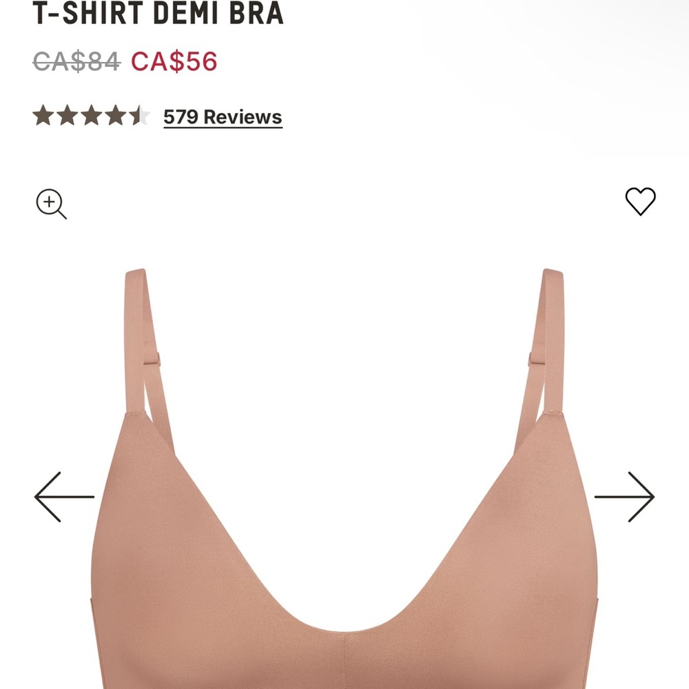 SKIMS T-Shirt Demi Bra in Sienna